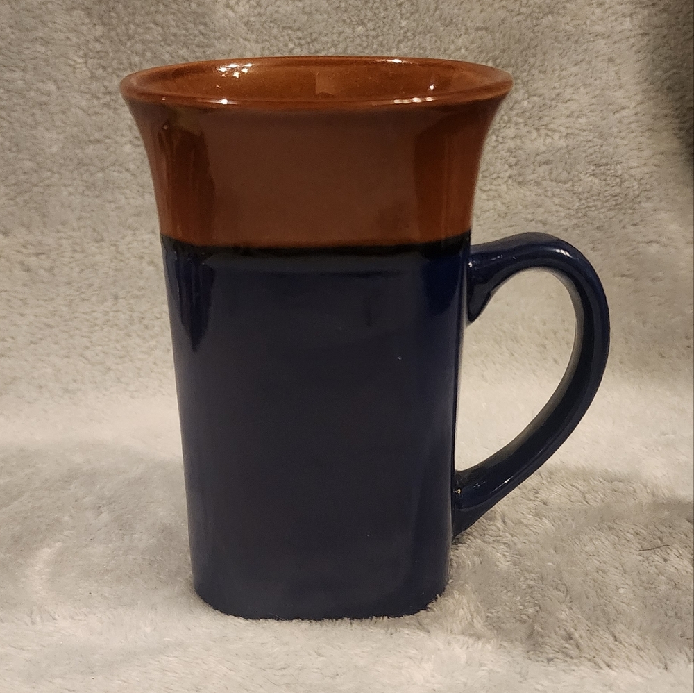 Blue Brown Mug or Coffee Cup